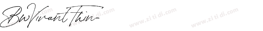 BwVivant Thin字体转换 BwVivant Thin字体转换